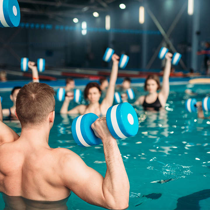 A joint-friendly fitness workout in the water.
